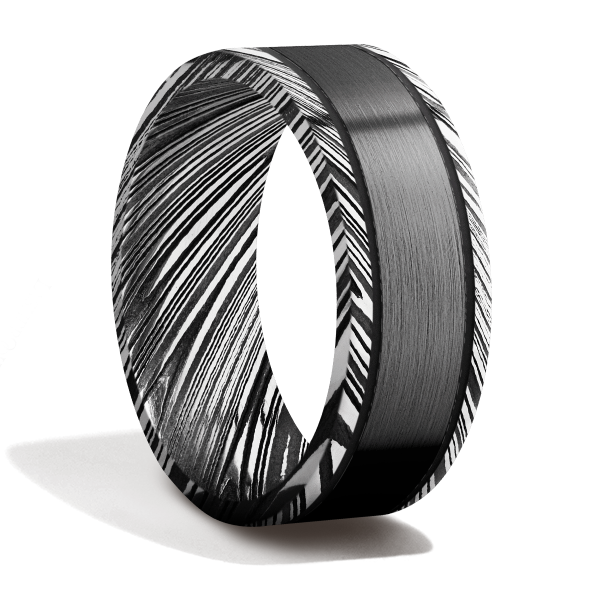 Damascus Steel + Zirconium + Cerakote
