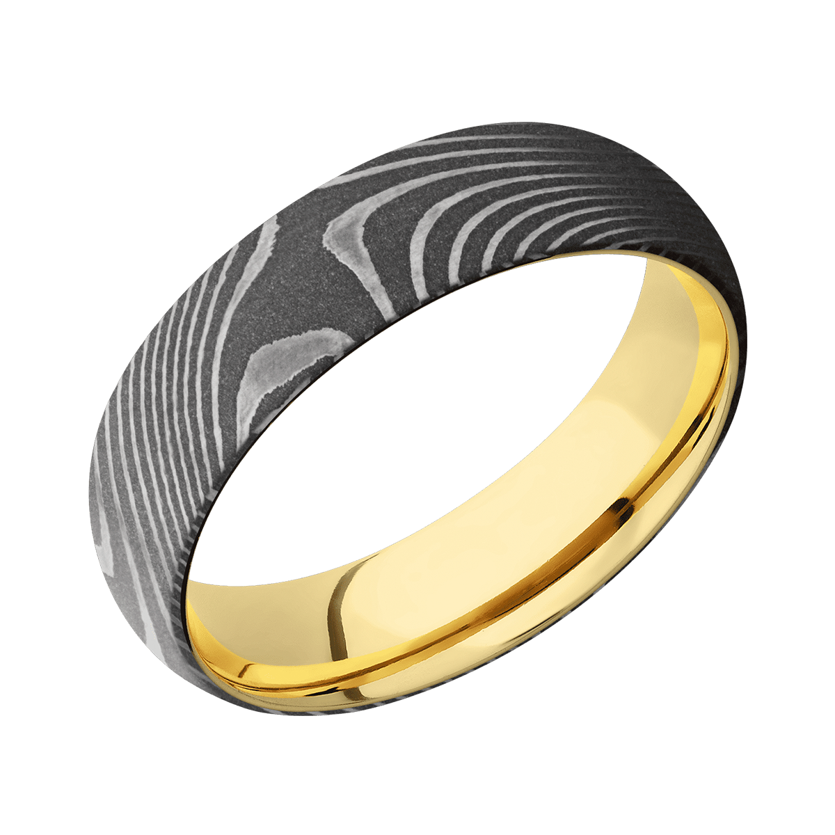 Damascus Steel + Precious Metal + Acid Finish