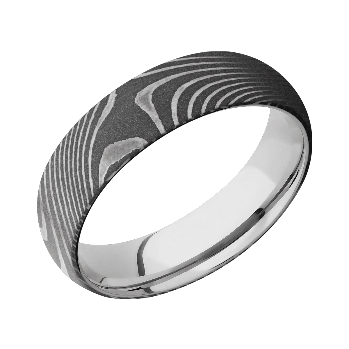 Damascus Steel + Precious Metal + Acid Finish