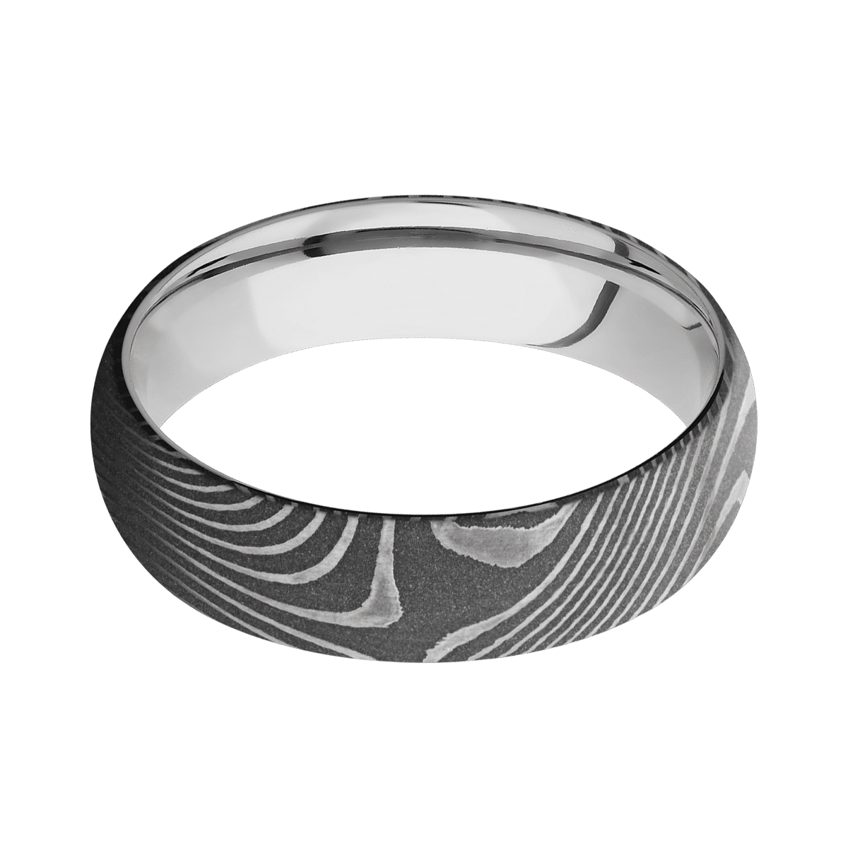 Damascus Steel + Precious Metal + Acid Finish