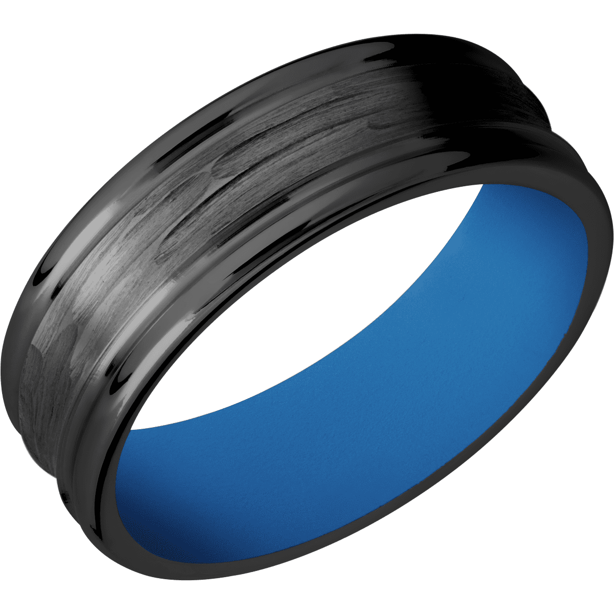 Zirconium + Treebarkh , Polish Finish + Sea Blue