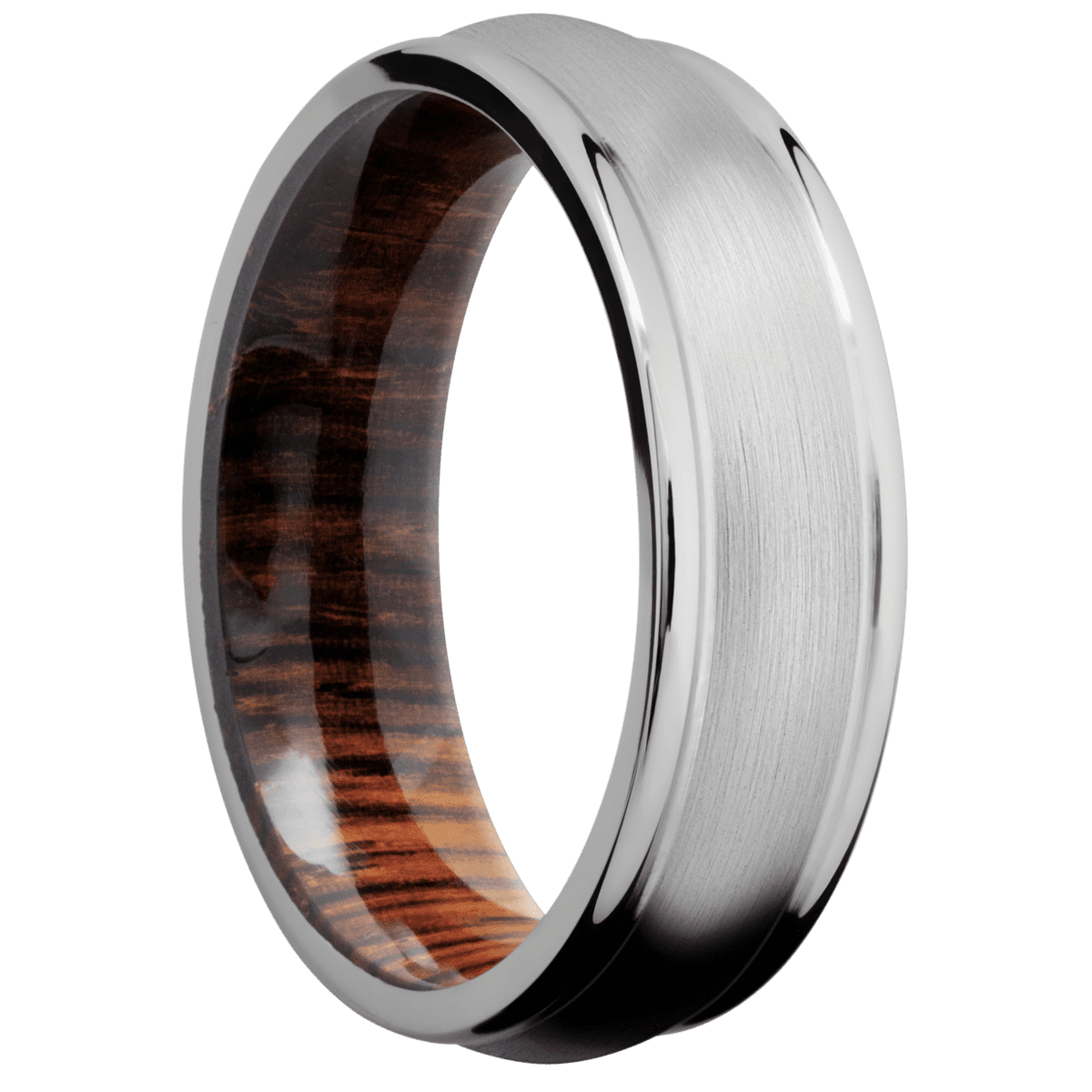 Titanium + Satin , Polish Finish + Cocobolo