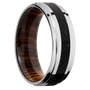 10K White Gold + Polish , Polish Finish + Cocobolo