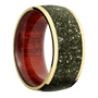 14K Yellow Gold + Polish Finish + Red Heart