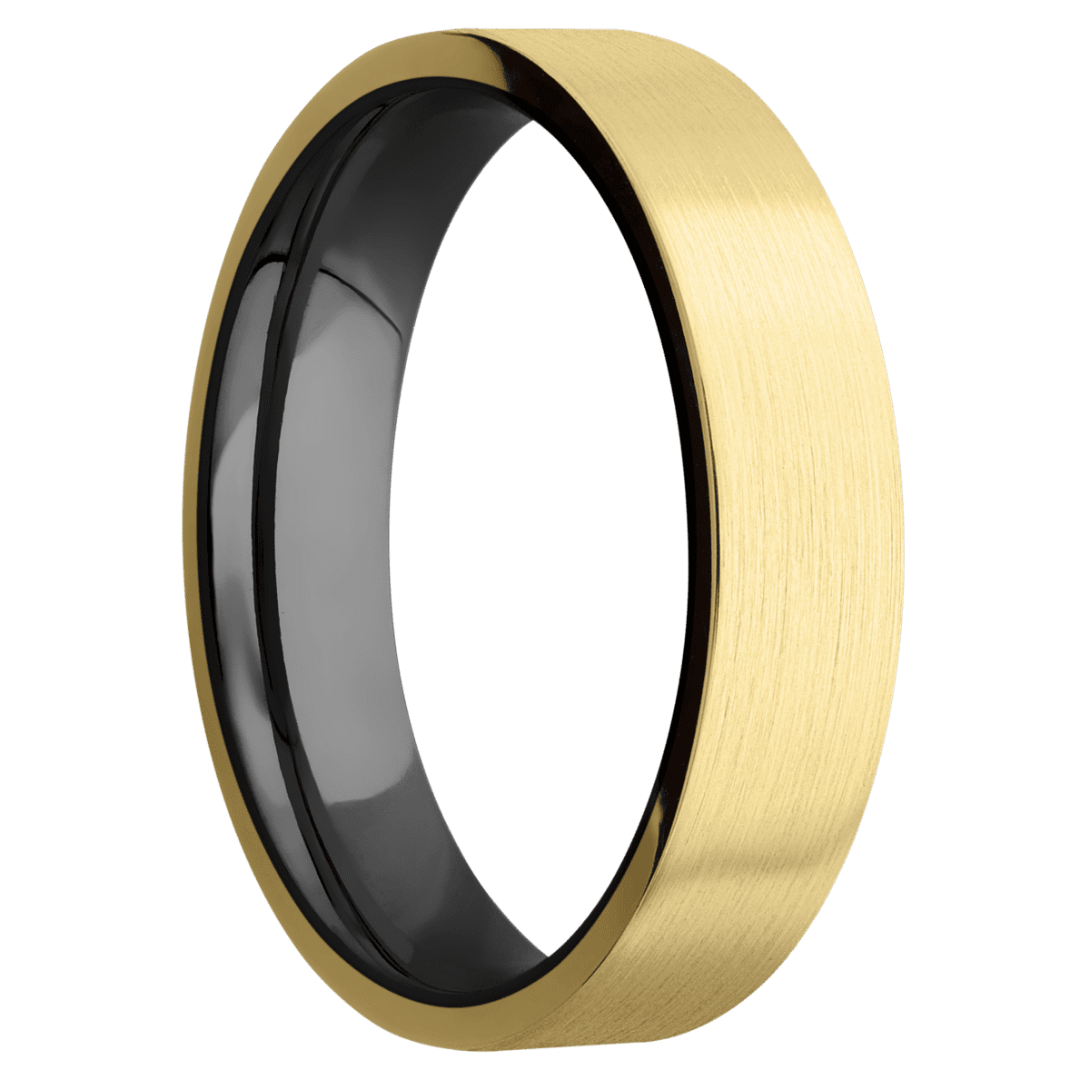 18K Yellow Gold + Satin Finish + Zirconium