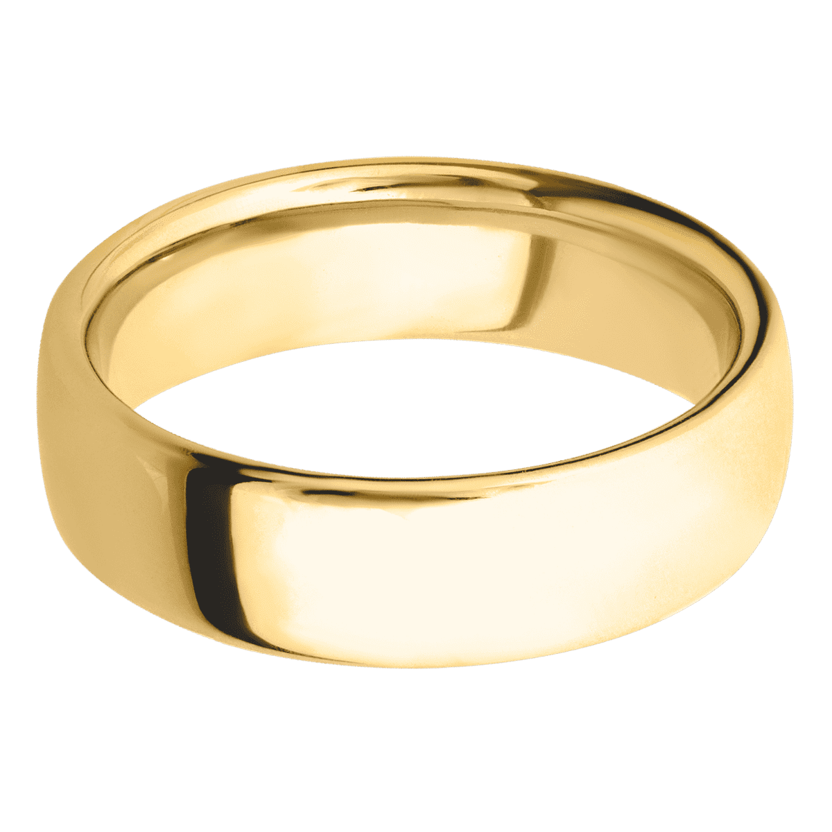 18K Yellow Gold + Polish Finish