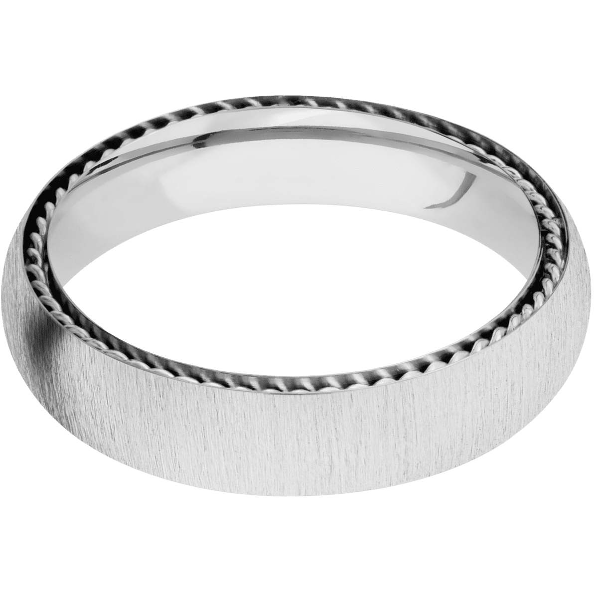 10K White Gold + Crosssatin Finish