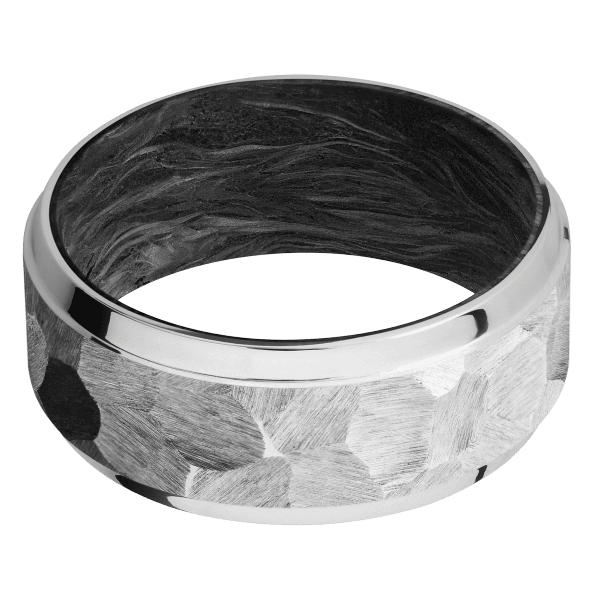 Cobalt Chrome + Rock , Polish Finish + Forged Carbon Fiber Sleeve