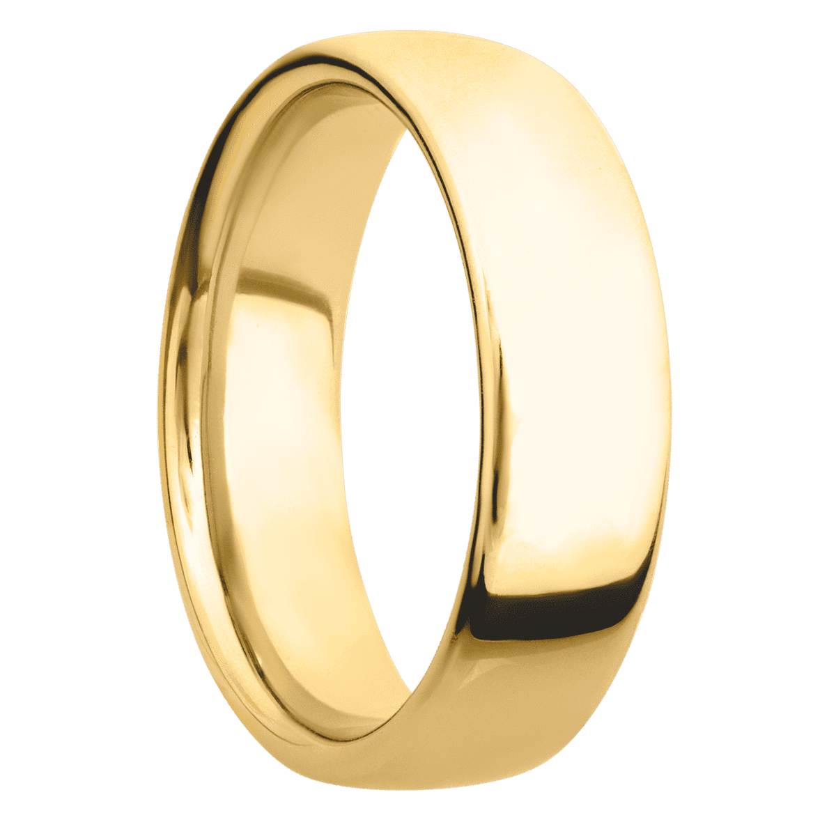 18K Yellow Gold + Polish Finish