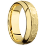 18K Yellow Gold + Rock , Bead Finish