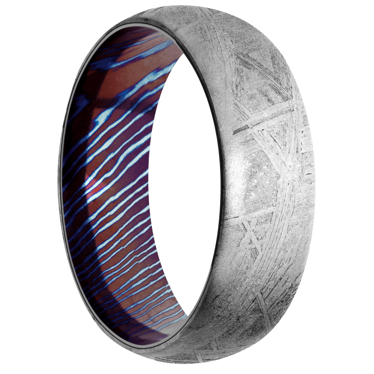 Meteorite + None Finish + Titanium Damascus
