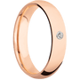 14K Rose Gold + Polish Finish