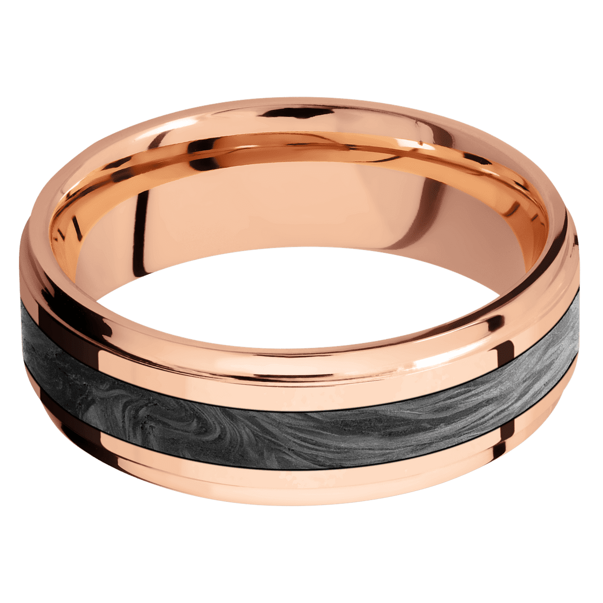 14K Rose Gold + Polish , Polish Finish