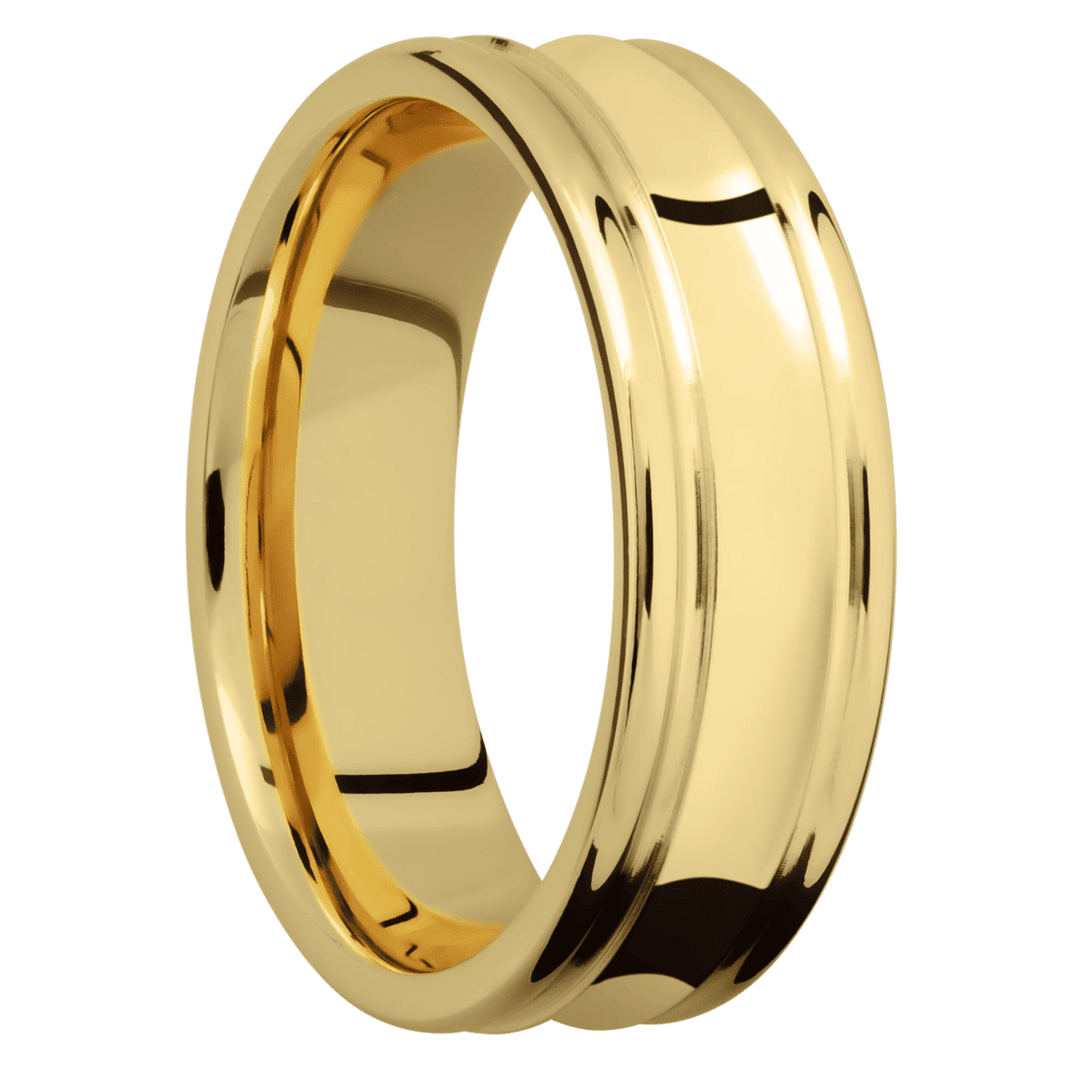 14K Yellow Gold + Polish , Polish Finish