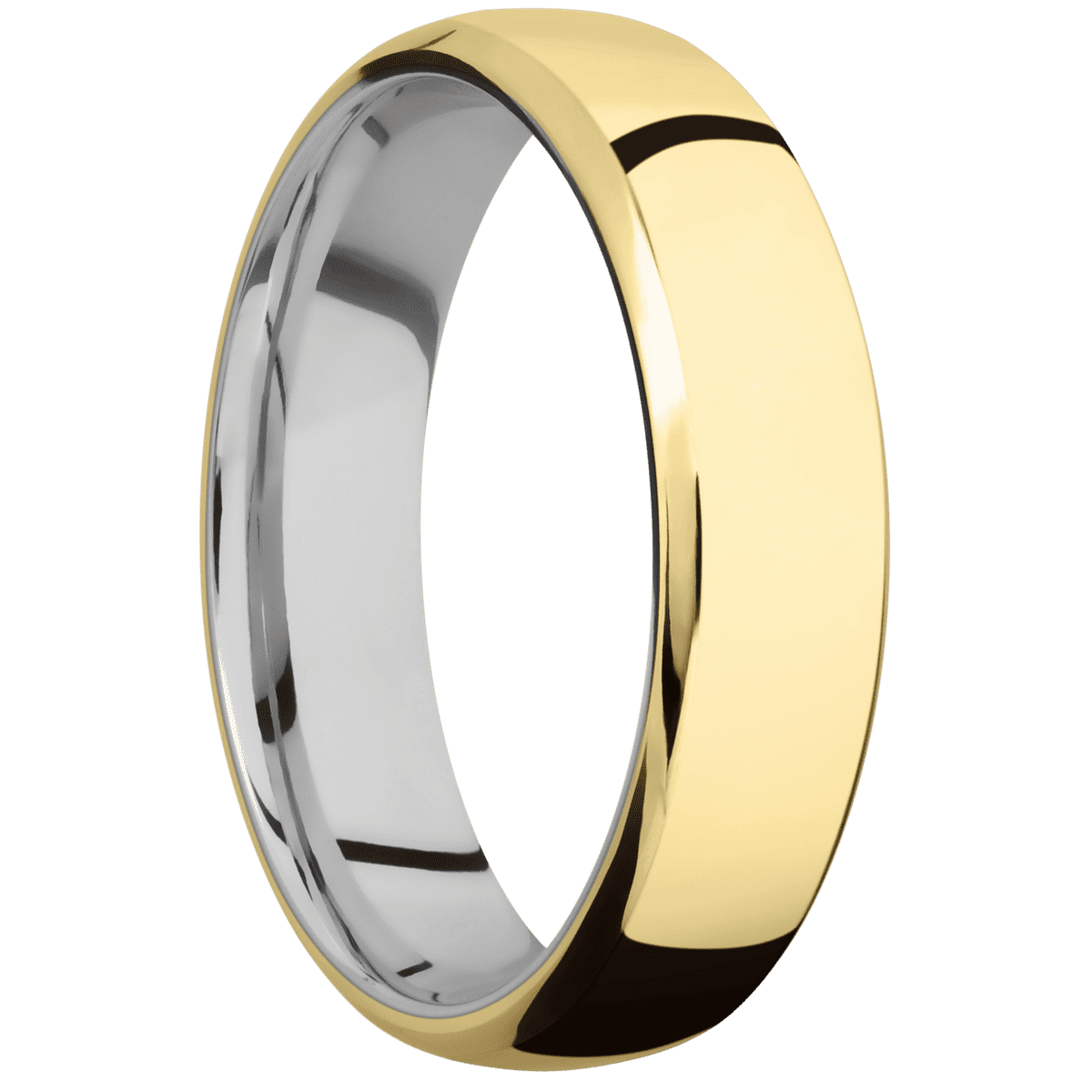 10K Yellow Gold + Polish , Polish Finish + 10K White Gold