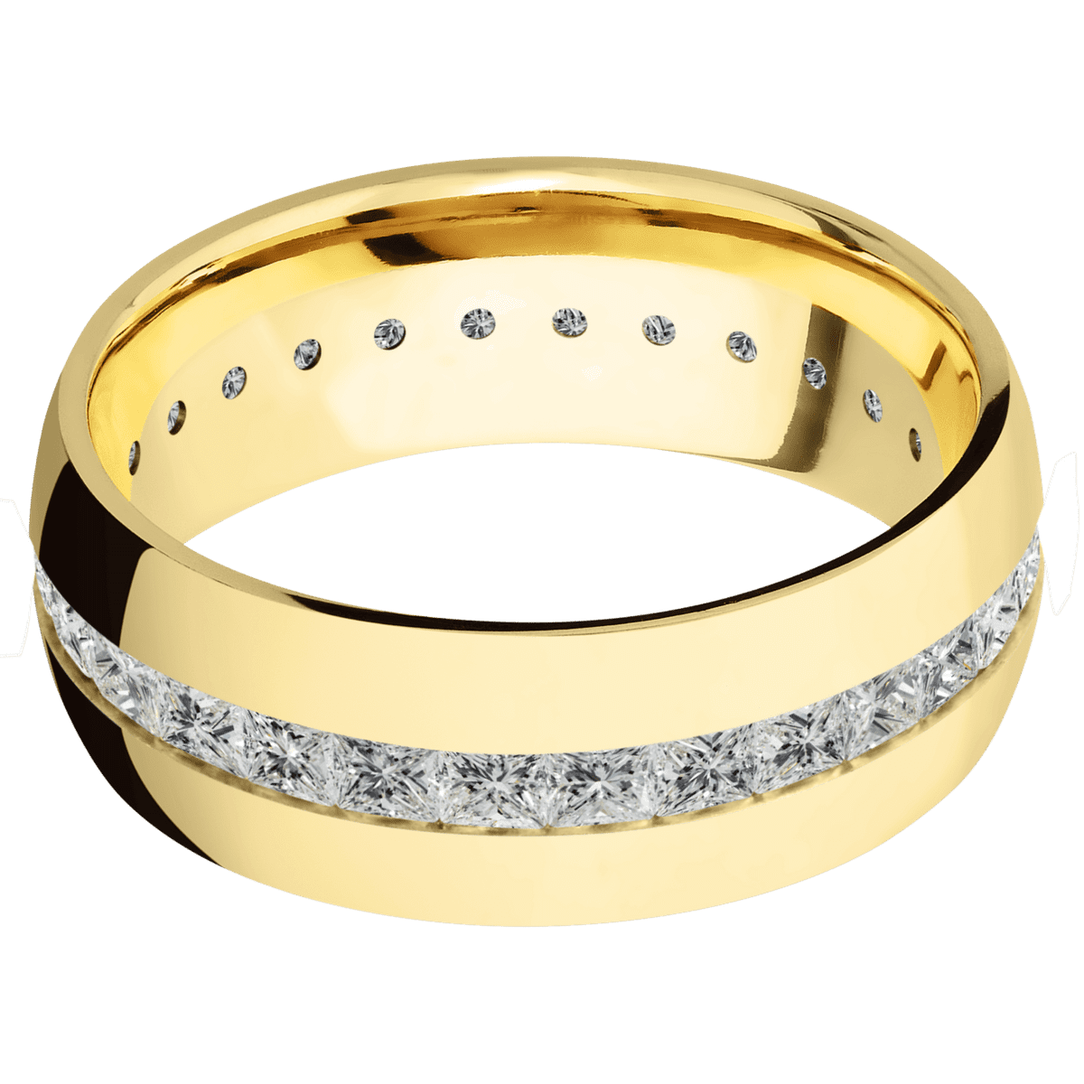 14K Yellow Gold + Polish Finish Emblem