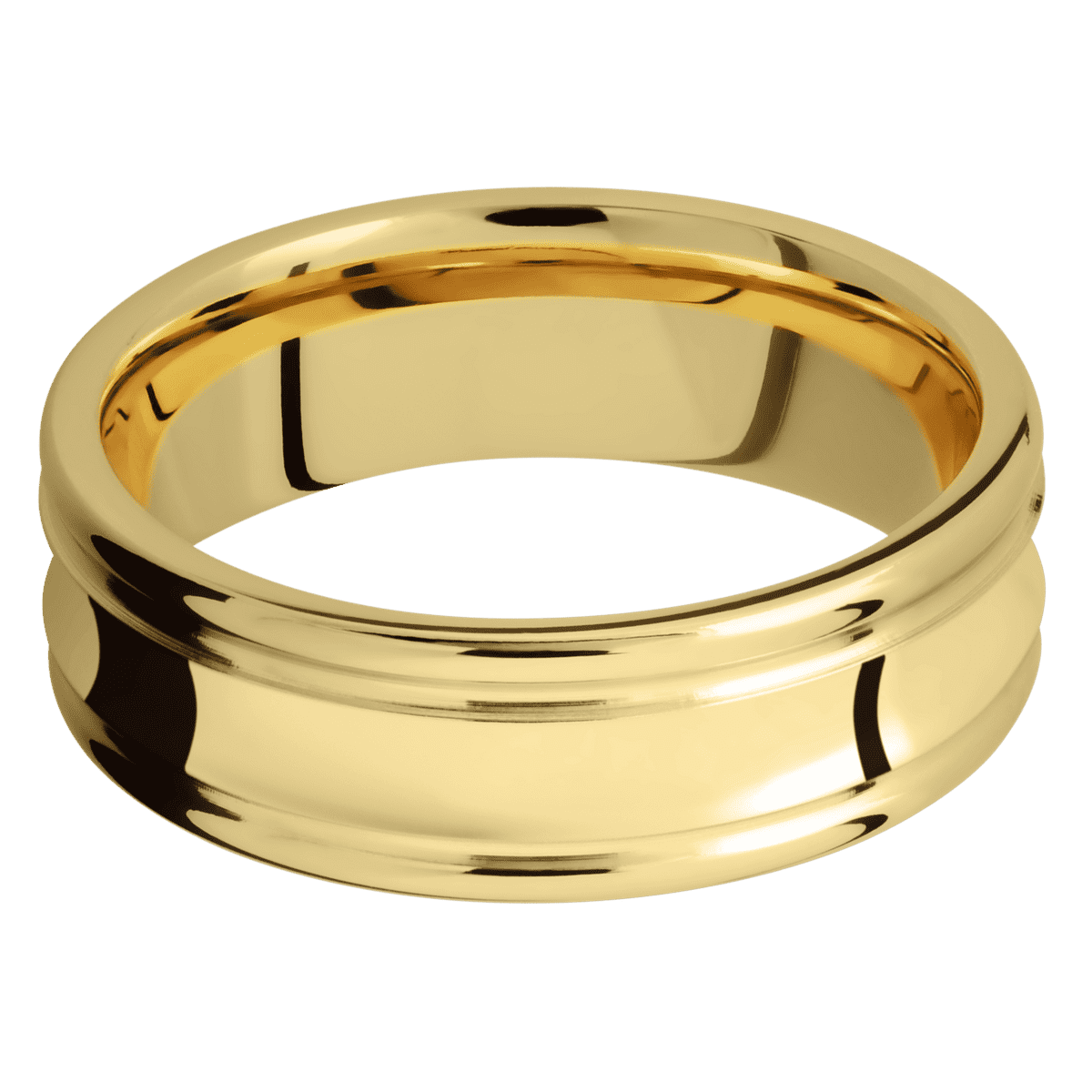 14K Yellow Gold + Polish , Polish Finish