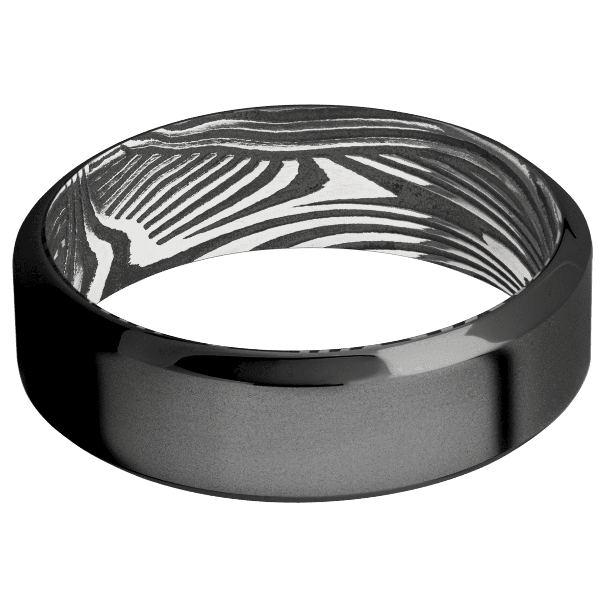 Zirconium + Bead , Polish Finish + Sunset
