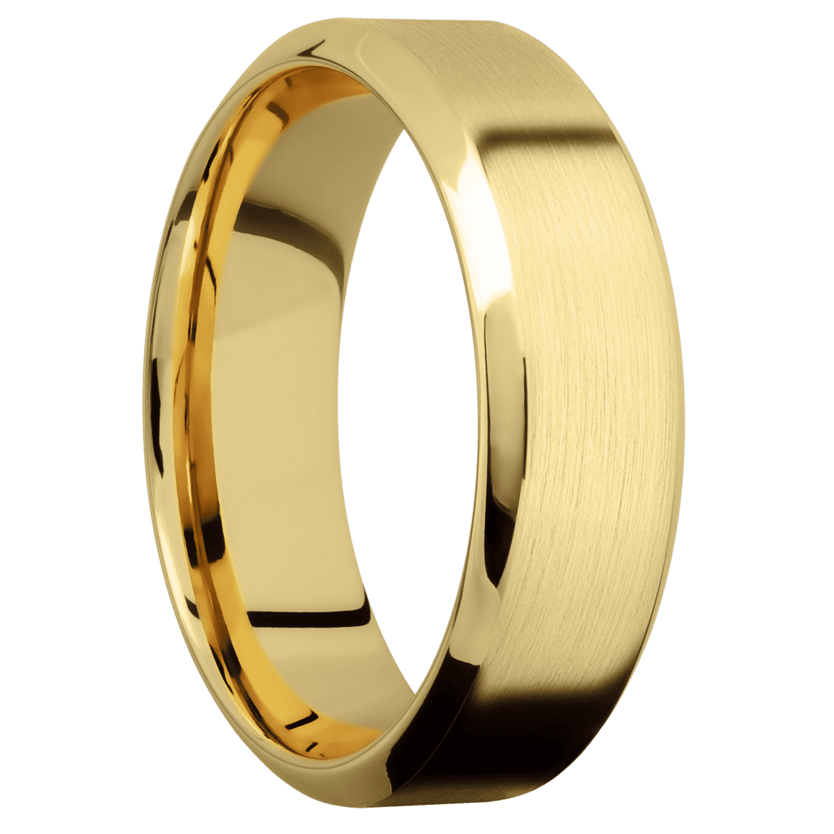 14K Yellow Gold + Satin , Polish Finish + 14K Yellow Gold