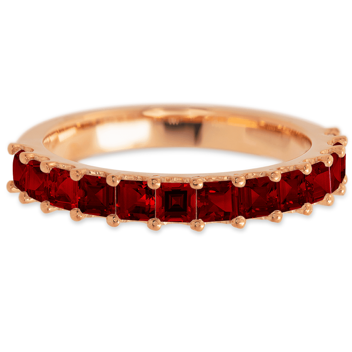 Princess Rose Gold + Colored Gemstones
