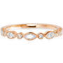 Graceful Marquise Rose Gold + White Diamonds