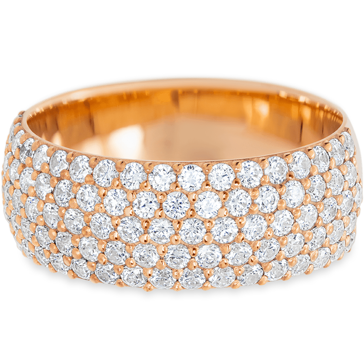 Dramatic Rose Gold + White Diamonds