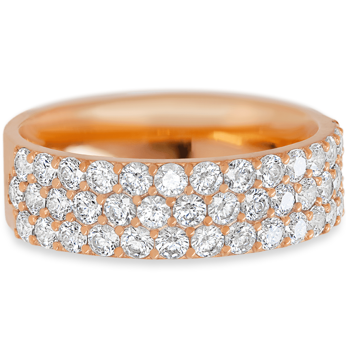 Dazzling Rose Gold + White Diamonds