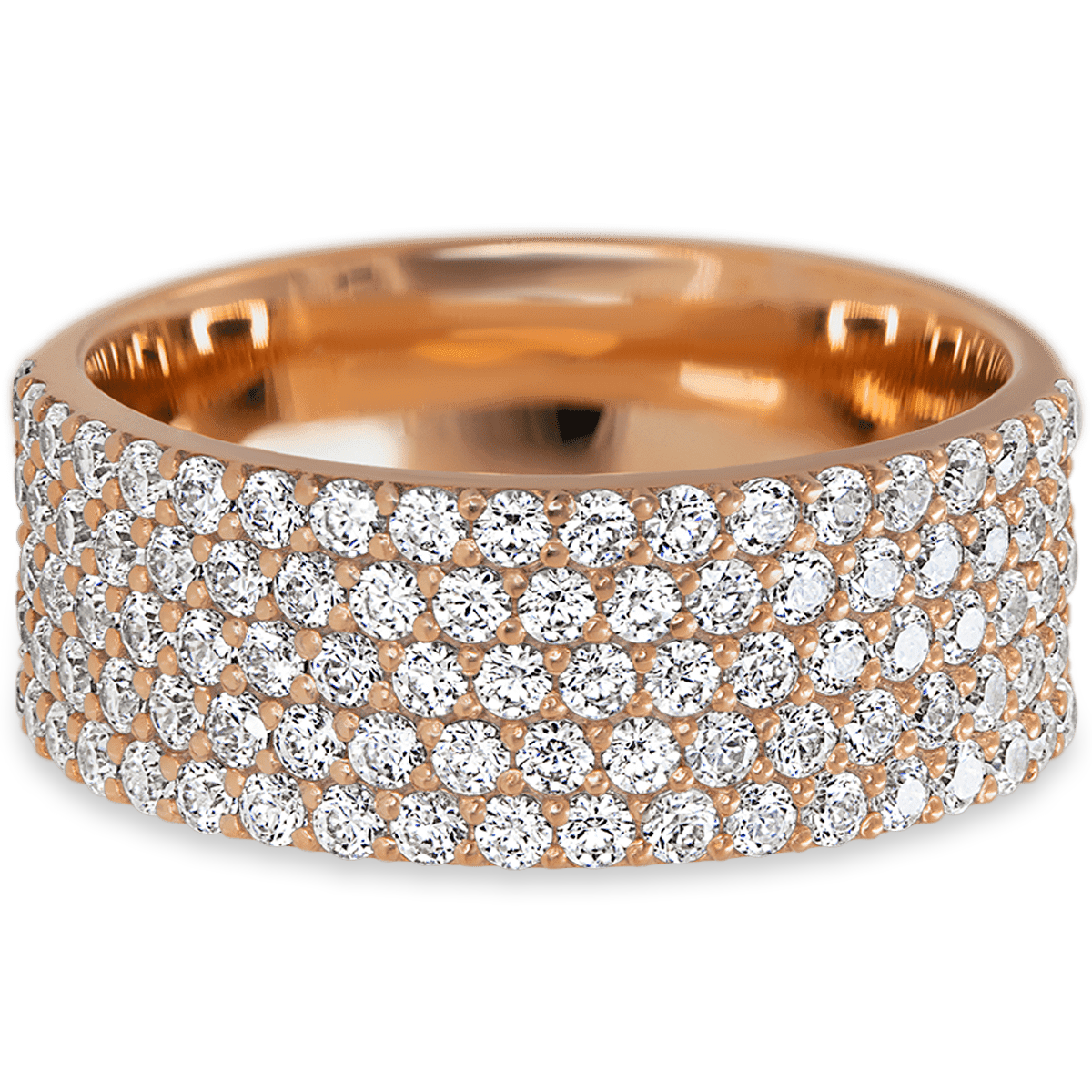 Brilliant Rose Gold + White Diamonds
