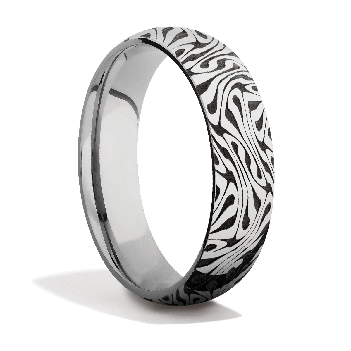 Titanium + Design Pattern + Polish Finish