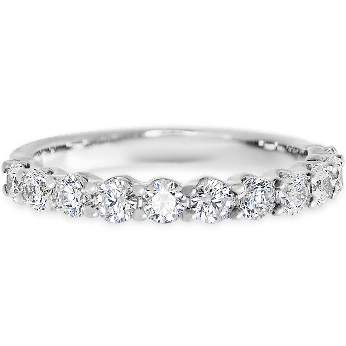 Eternity 14k White Gold + White Diamonds
