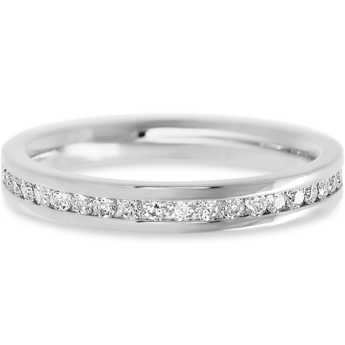 Bold 14k White Gold + White Diamonds