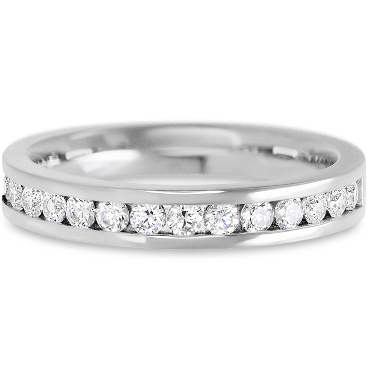 Bold 14k White Gold + White Diamonds