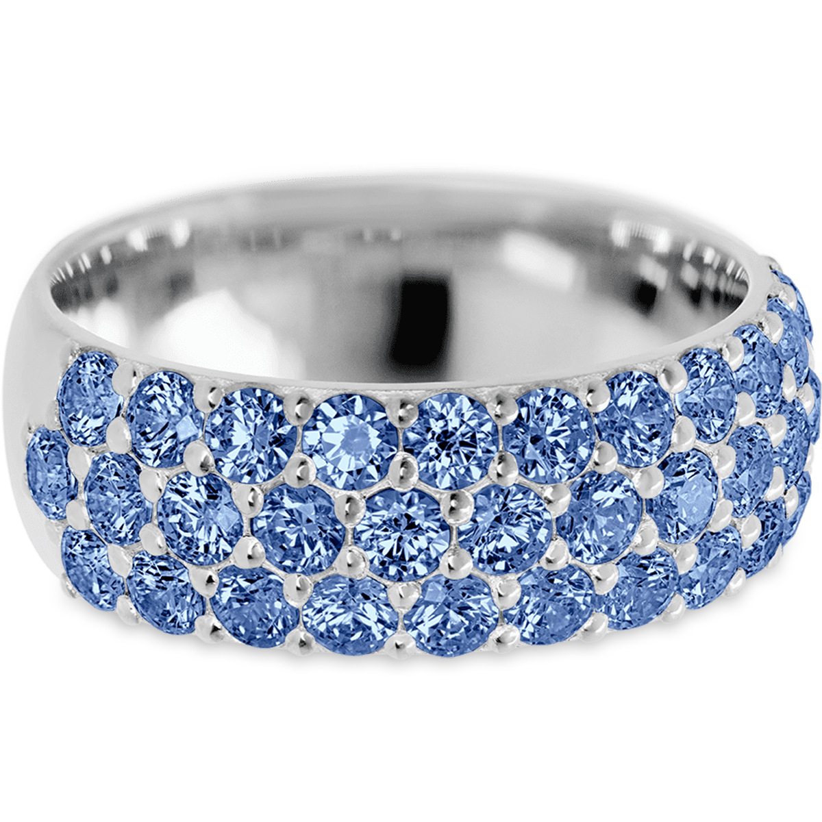Stunning White Gold + Colored Gemstones