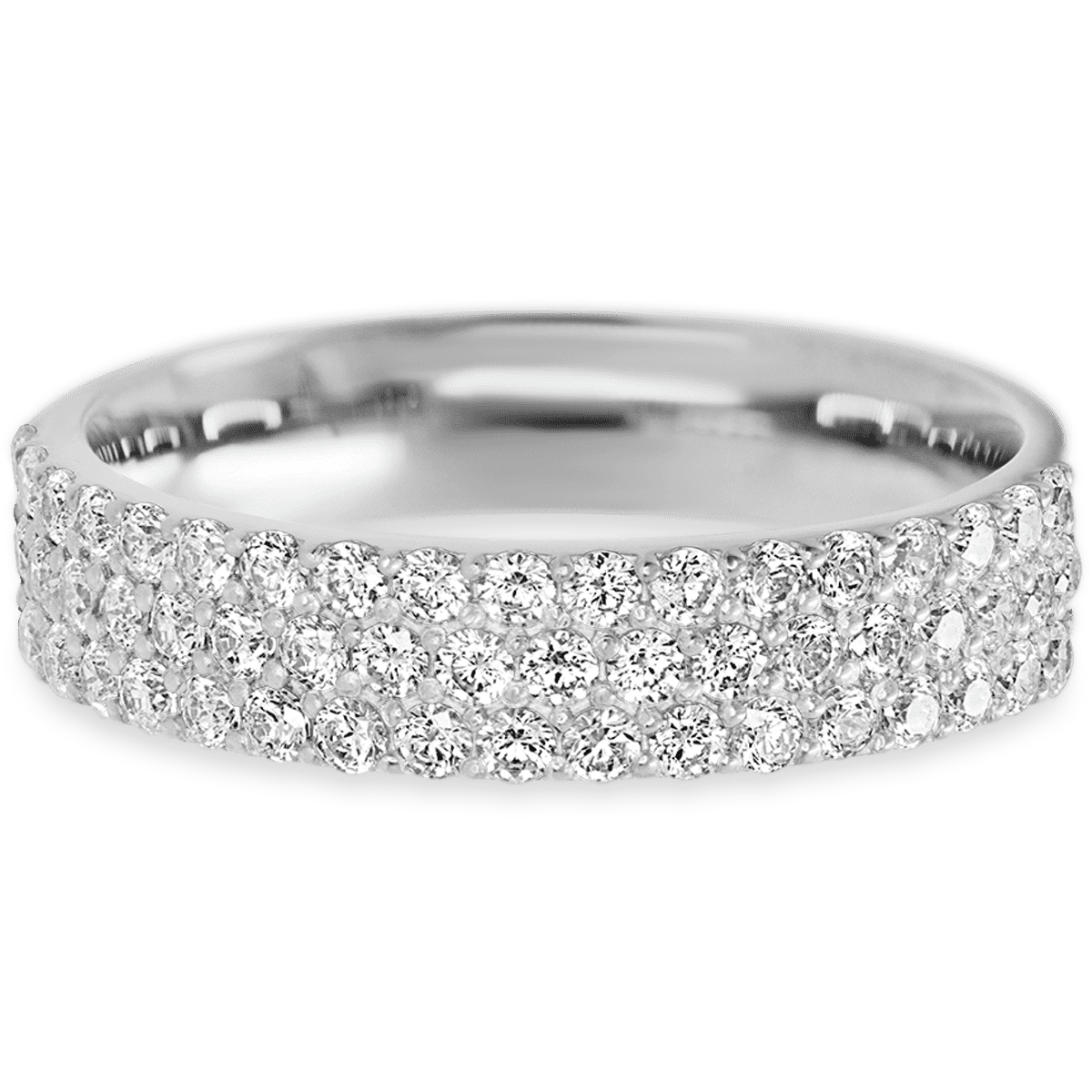 Dazzling 14k White Gold + White Diamonds