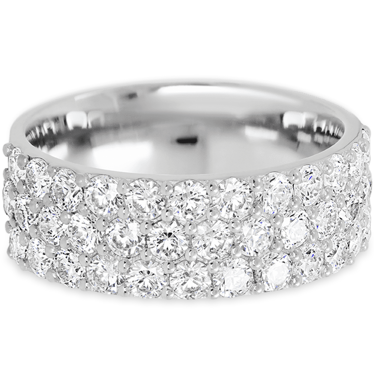 Dazzling 14k White Gold + White Diamonds