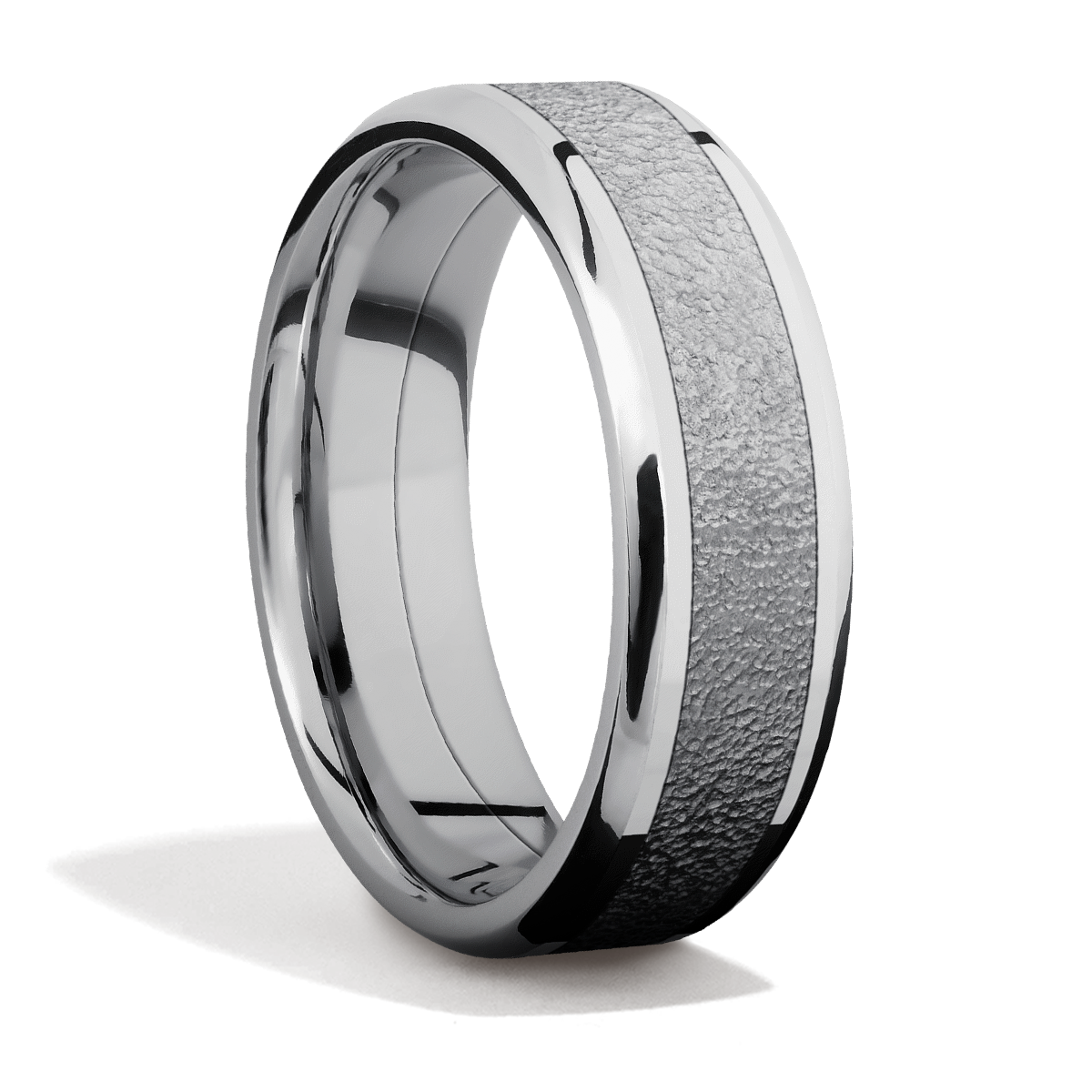 White Gold + Tantalum + Stipple Finish