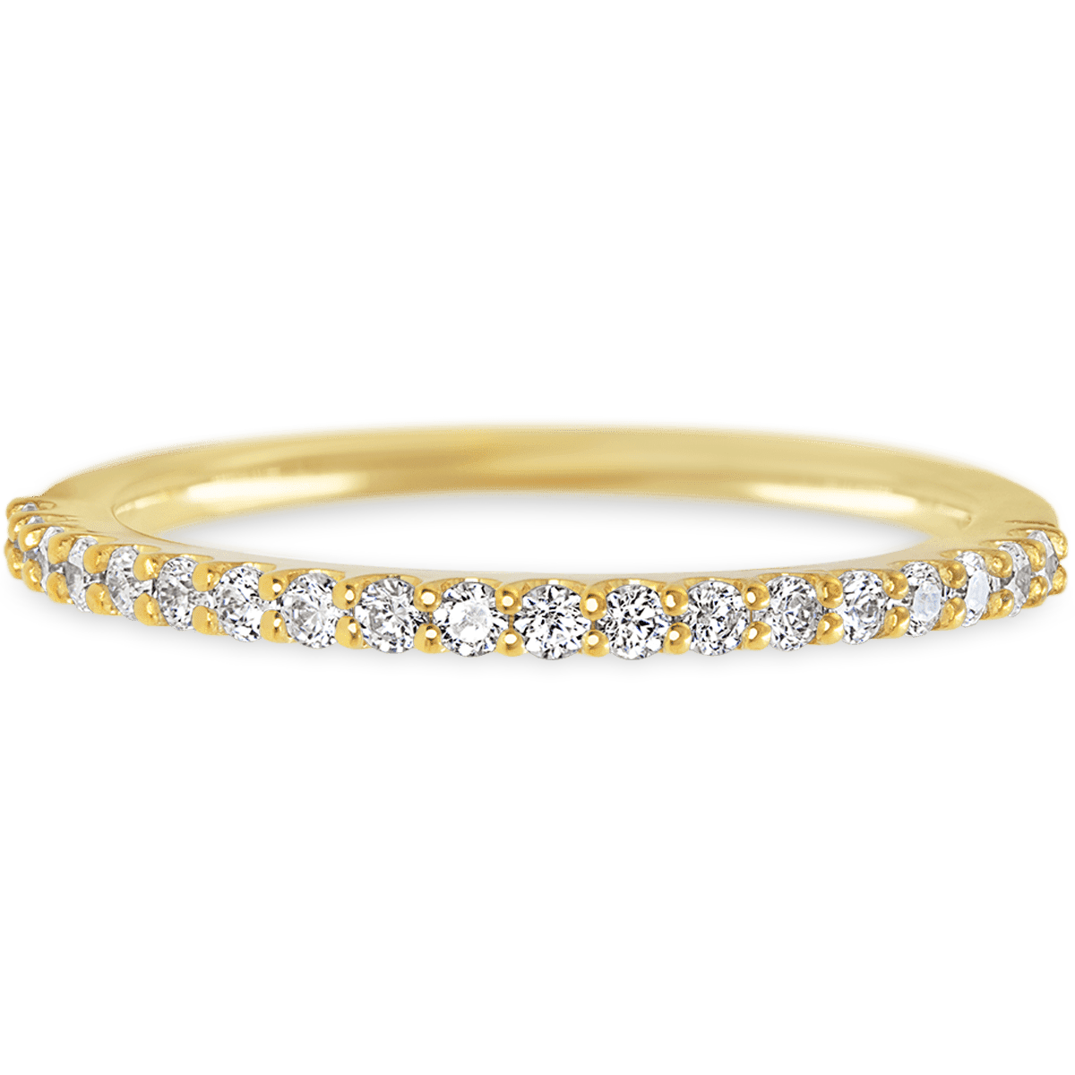 Eternity Yellow Gold + White Diamonds