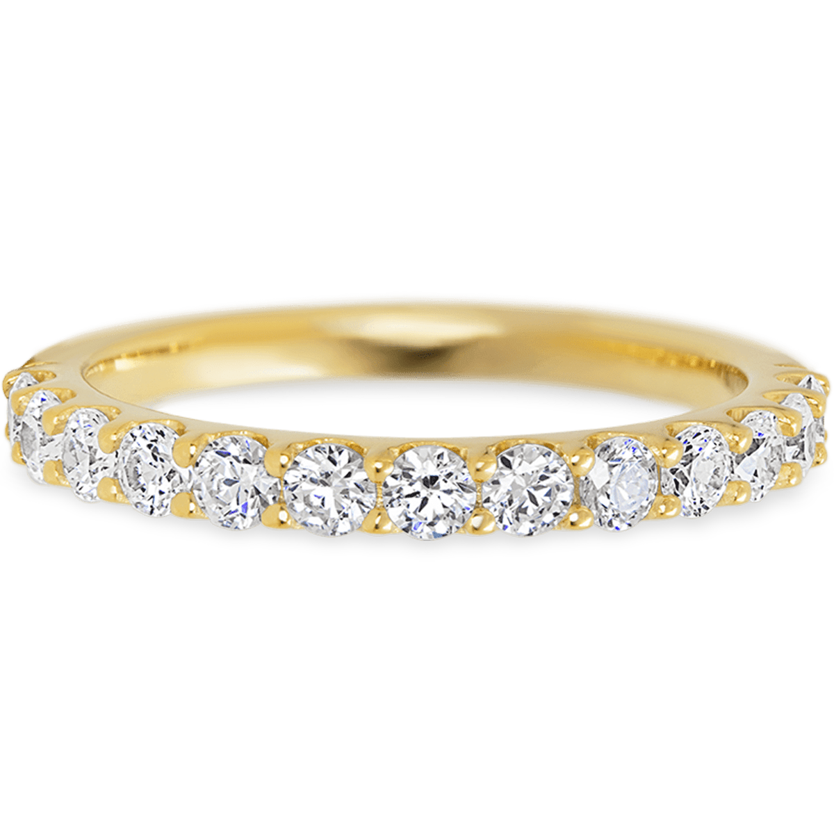 Eternity Yellow Gold + White Diamonds