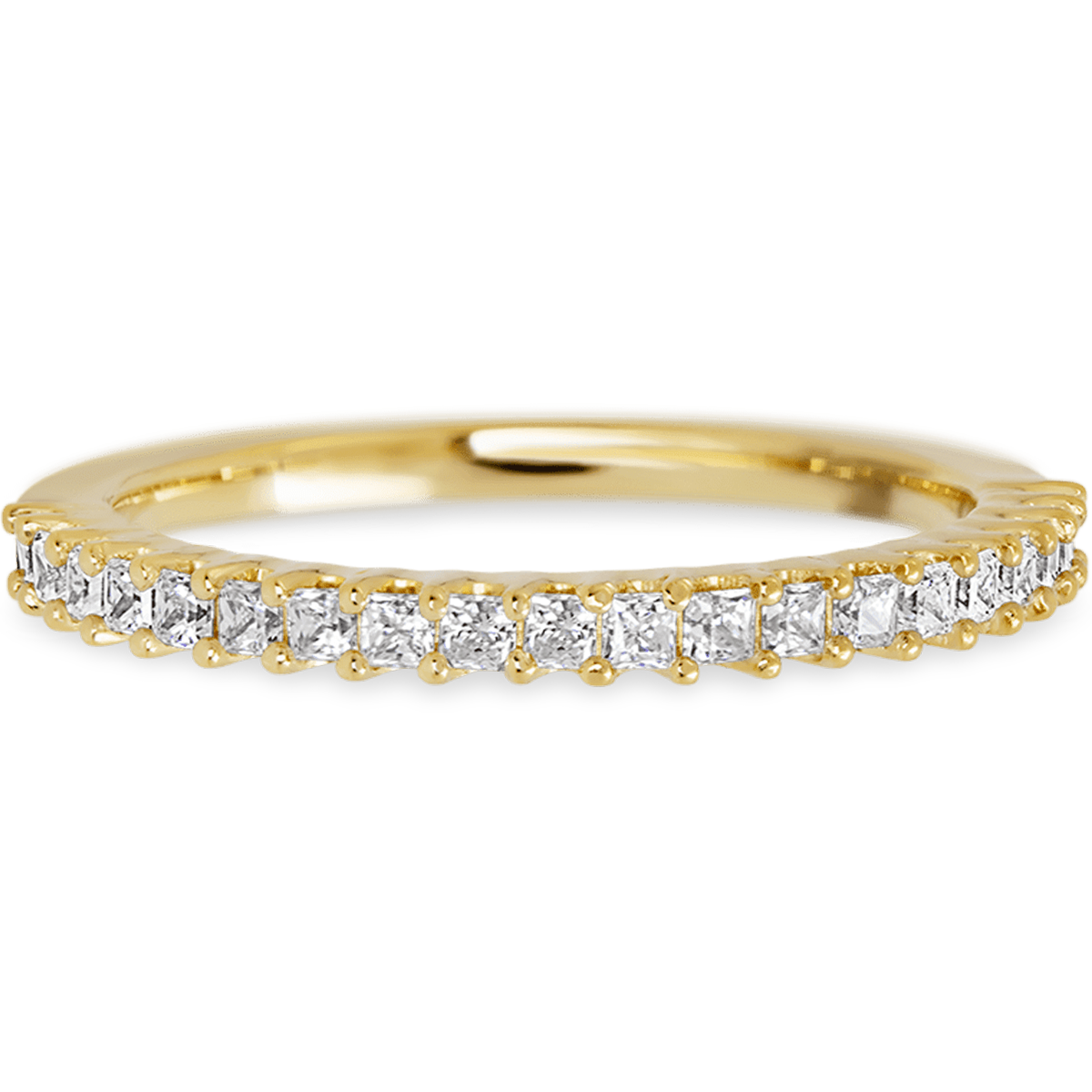 Princess Yellow Gold + White Diamonds