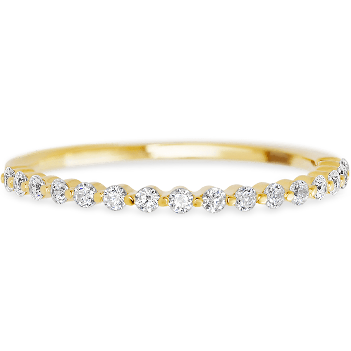 Delicate Yellow Gold + White Diamonds