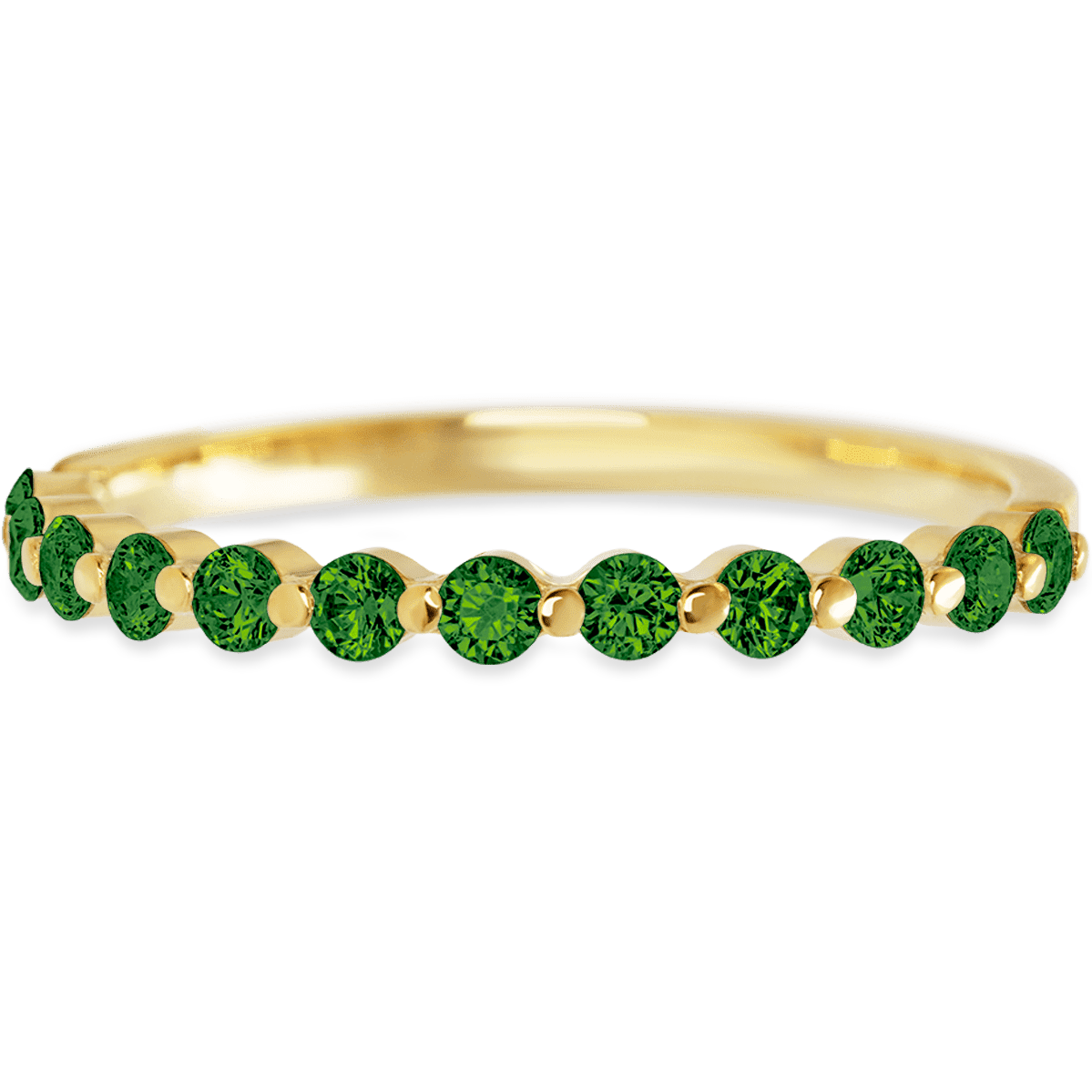 Delicate Yellow Gold + Colored Gemstones