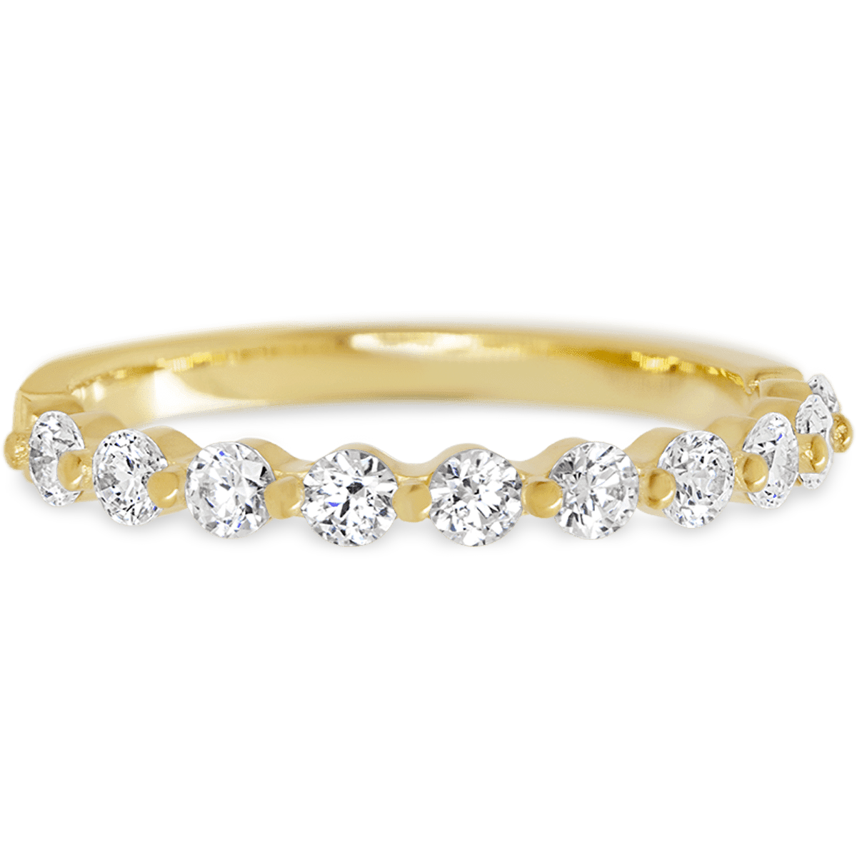Delicate Yellow Gold + White Diamonds