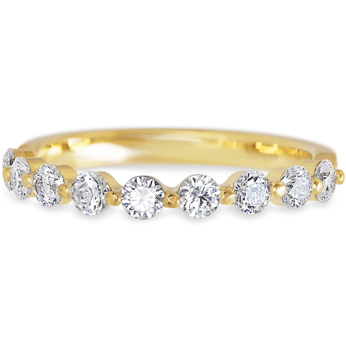 Delicate Yellow Gold + White Diamonds