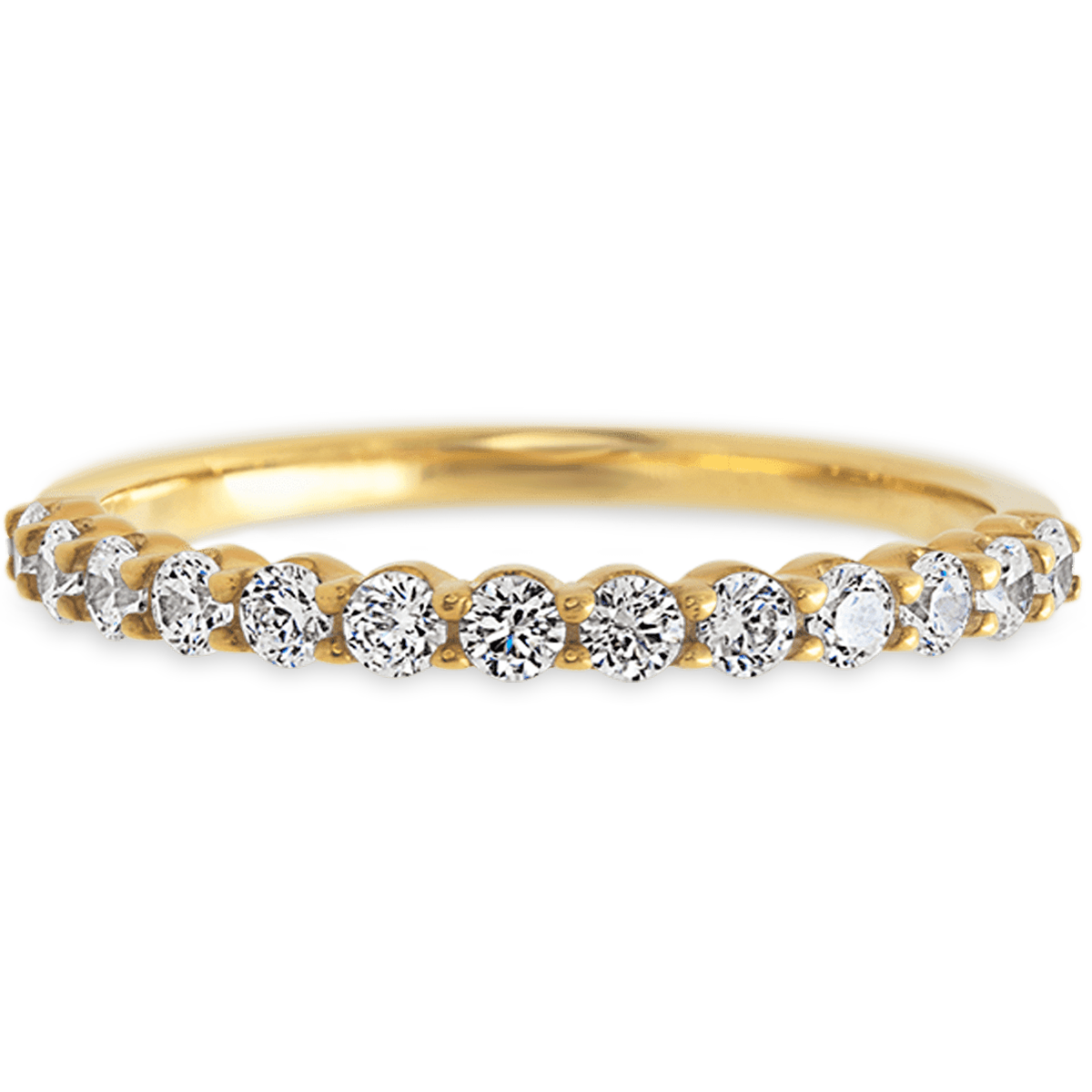 Dotted Yellow Gold + White Diamonds