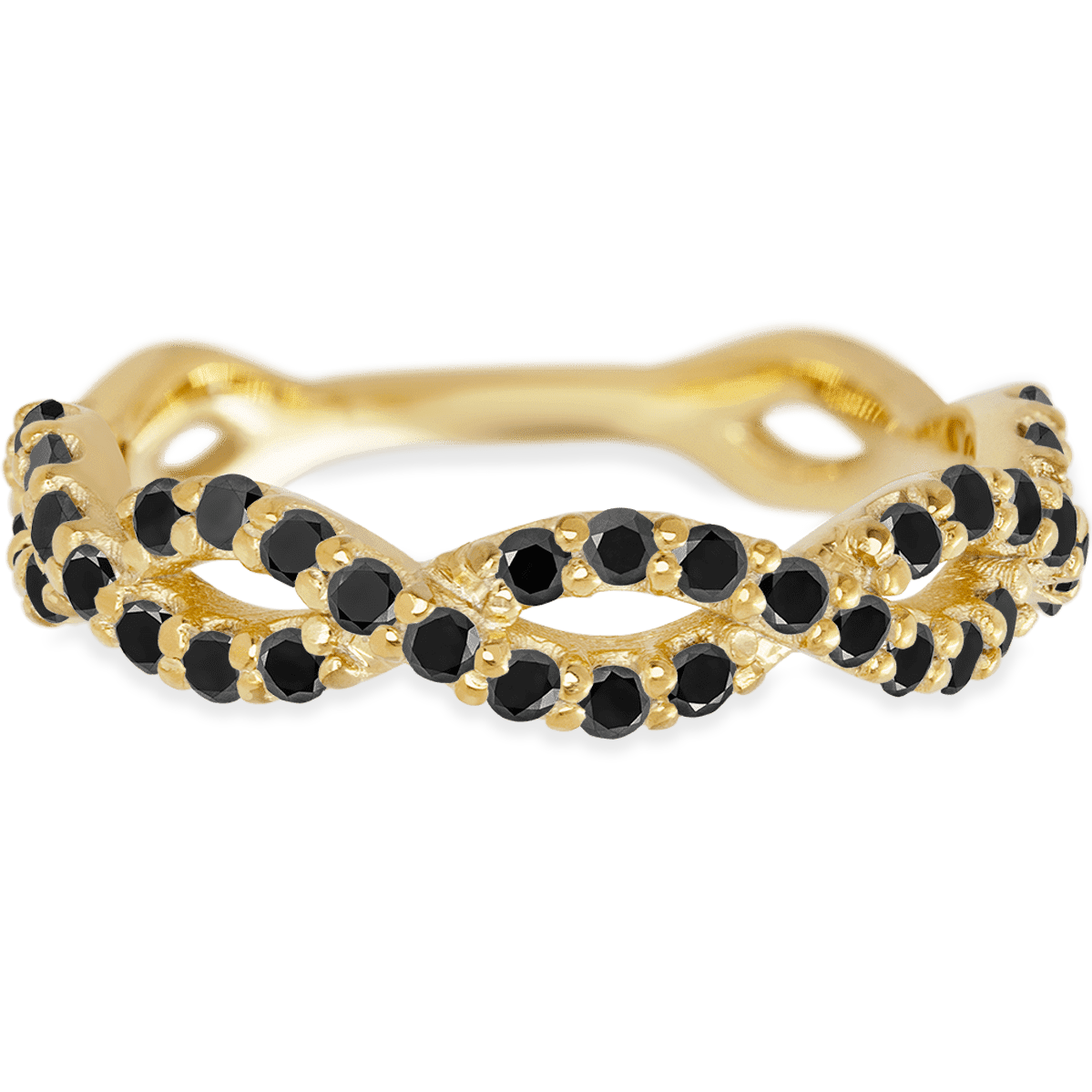 Braided Yellow Gold + Colored Gemstones