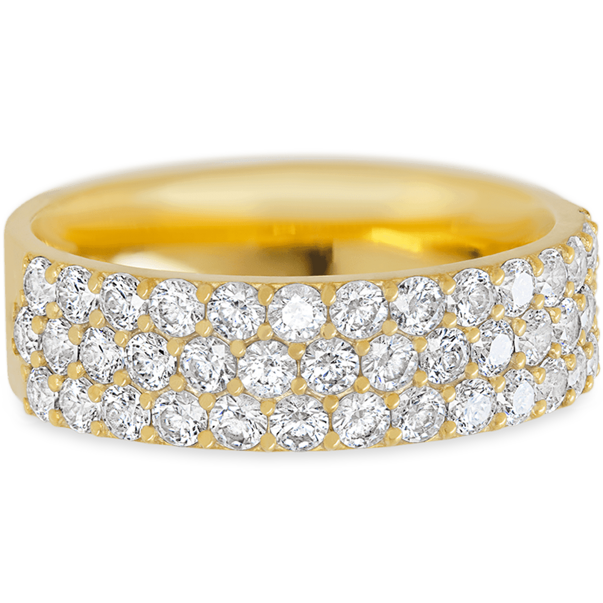 Dazzling Yellow Gold + White Diamonds