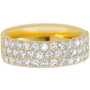 Dazzling Yellow Gold + White Diamonds