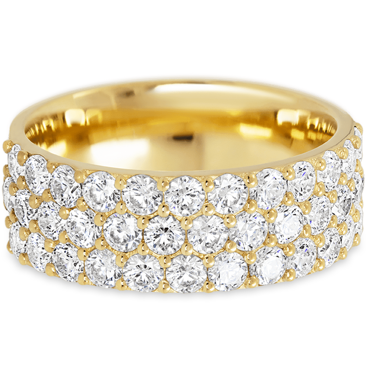 Dazzling Yellow Gold + White Diamonds