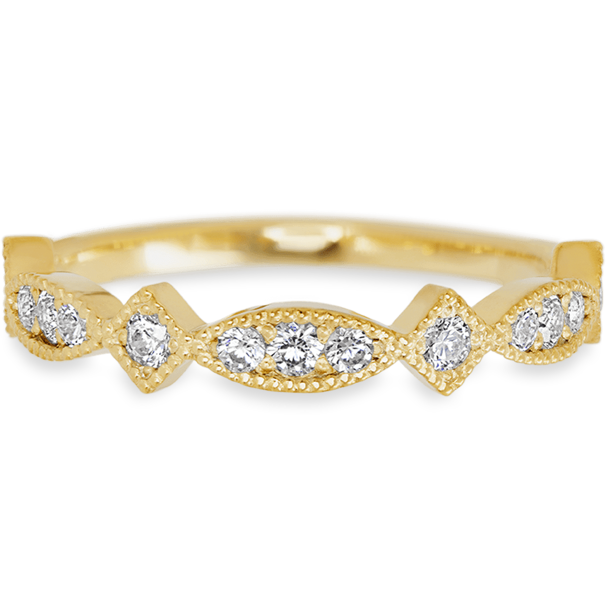 Ethereal Yellow Gold + White Diamonds