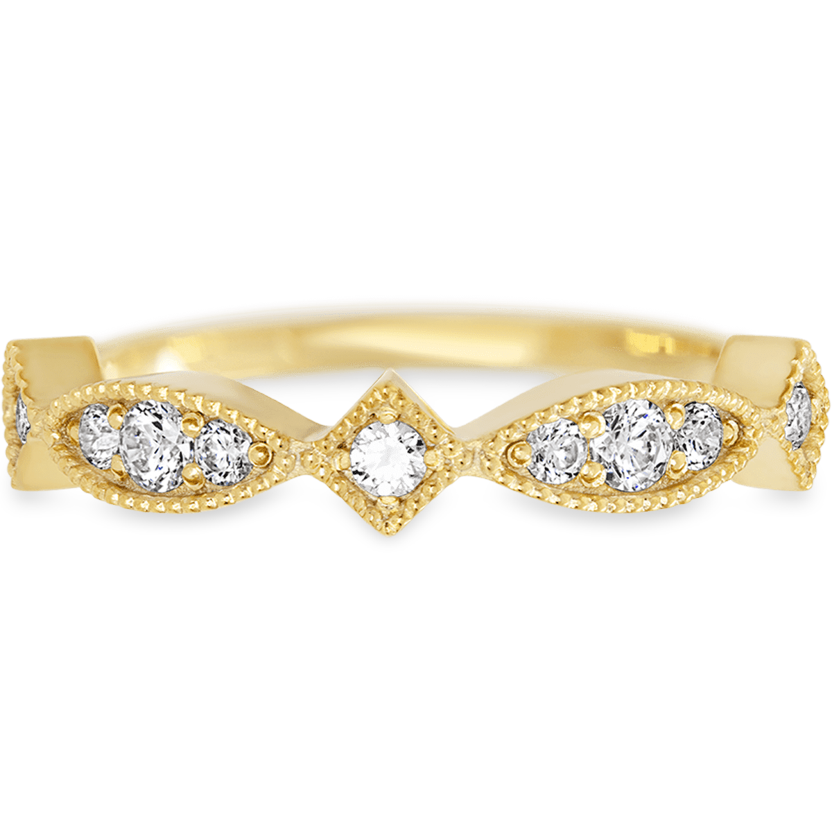 Ethereal Yellow Gold + White Diamonds